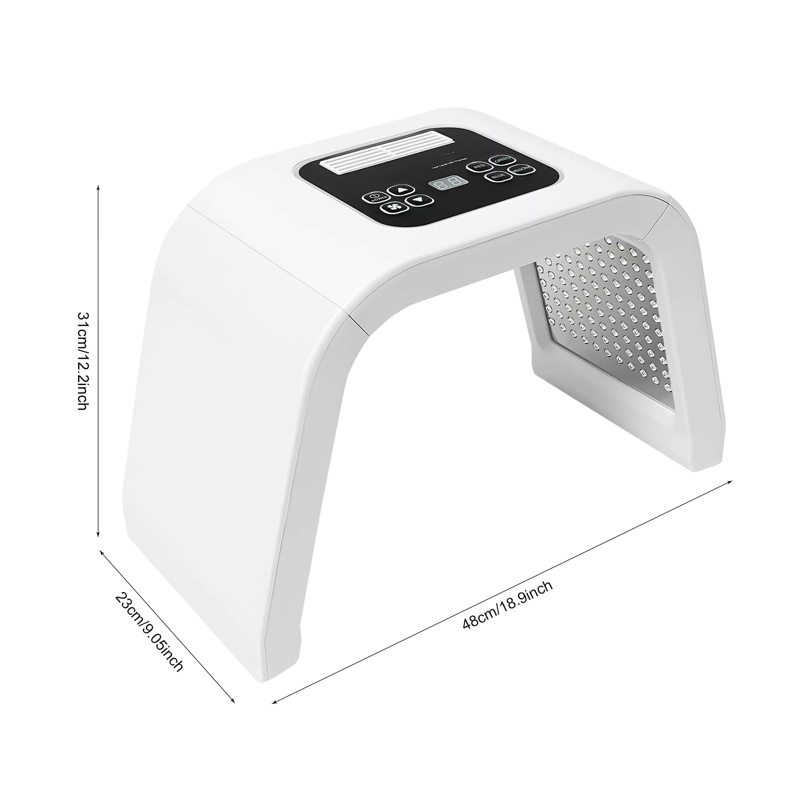 Dimensions du dôme LED — 48 x 23 x 31 cm